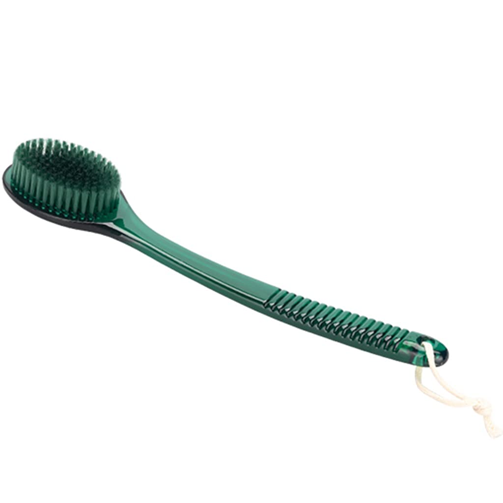 Cepillo de baño Cepillo para el Cuerpo de Textura Suave, cerdas de Nailon Cepillo Trasero con Mango Antideslizante roscado por inyección PS, estimula la circulación sanguínea (Color : Red,
