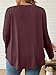 WYNNQUE Womens Plus Size Tops Long Sleeve Shirts Dressy Casual Blouses Flowy Peplum Tunics Loose Fit Fall Clothes Babydoll Crew Neck Basic Tees Winter Fashion 2026 Oversized Work Outfits WineRed 3XL