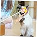 Yardwe Cat Teaser Wand Bell Interactive Cat Toys Kitten Teasing Stick for Indoor Play