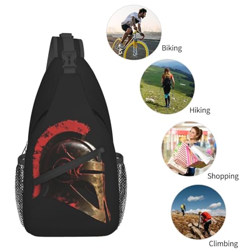 Mochila Sling Spartan Warrior Helmet Negra miniatura 5