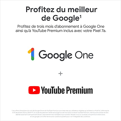 Google Pixel 7a et chargeur – Smartphone Android 5G débloqué avec objectif grand angle et 24 heures d'autonomie – Océan 7 Google Pixel 7a et chargeur – Smartphone Android 5G débloqué avec objectif grand angle et 24 heures d'autonomie – Océan – Image 7