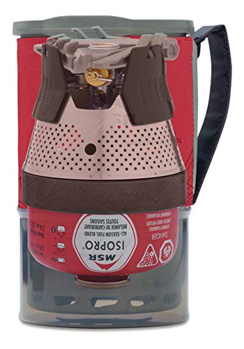 MSR WindBurner Personal Windproof Camping and Backpacking Stove System, Red