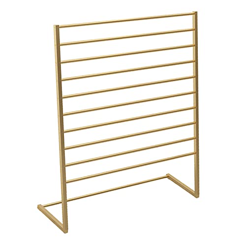HJYPDMJ Perchas para Pantalones,Estante De Exhibición De Ropa, Perchero Multicapa De Gran Capacidad, Adecuado para Muebles para El Hogar De Tiendas De Ropa(Size:100x40x145cm,Color:Oro)