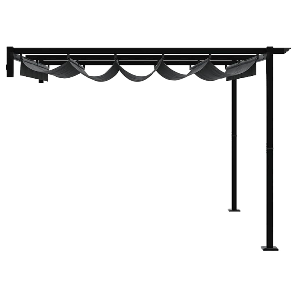 Générique Pavillon Anthracite 300 x 300 x 200 cm Polyester,Maison & Jardin,Pelouses & Jardins,Vie en extérieur,Structures extérieures,Auvents & abris,4003972