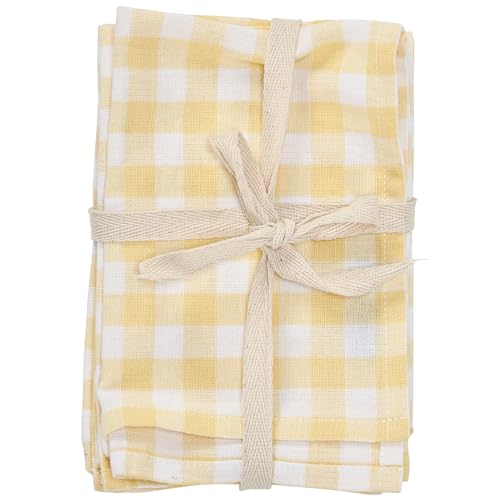 Yellowginghamnapkinset  Urban Country Home Decor Yellow gingham napkin set  urban country home decor