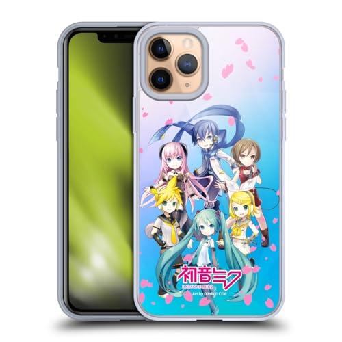 Head Case Designs Officially Licensed Hatsune Miku Sakura Virtual Singers Gel Case [Military Grade Protection] Compatible with Apple iPhone 11 Pro