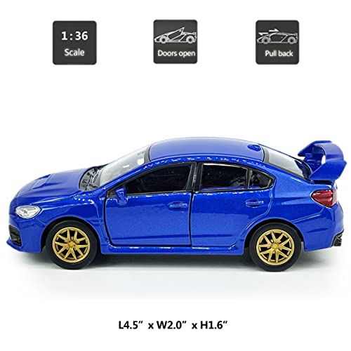 Metanyl Impreza WRX STI Modelo de Auto a Escala 1:36 miniatura 2