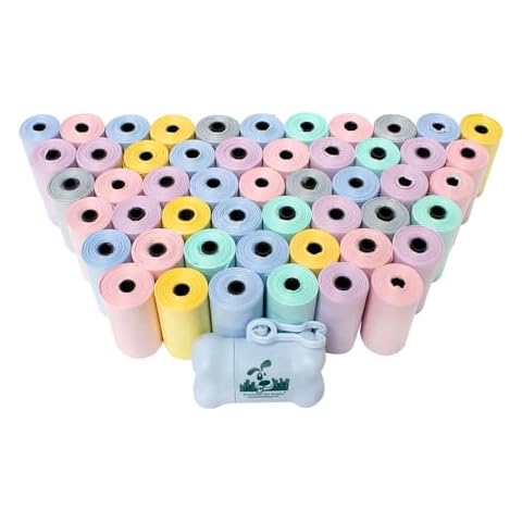 Downtown Pet Supply Scented Poop Bags for Dogs with Dispenser, 1000 Count - Leak-Proof Dog Waste Bags and Bone-Shaped Dog Poop Bags Holder for Leash - Lavender Scented, 12.5" x 8.5" Cover