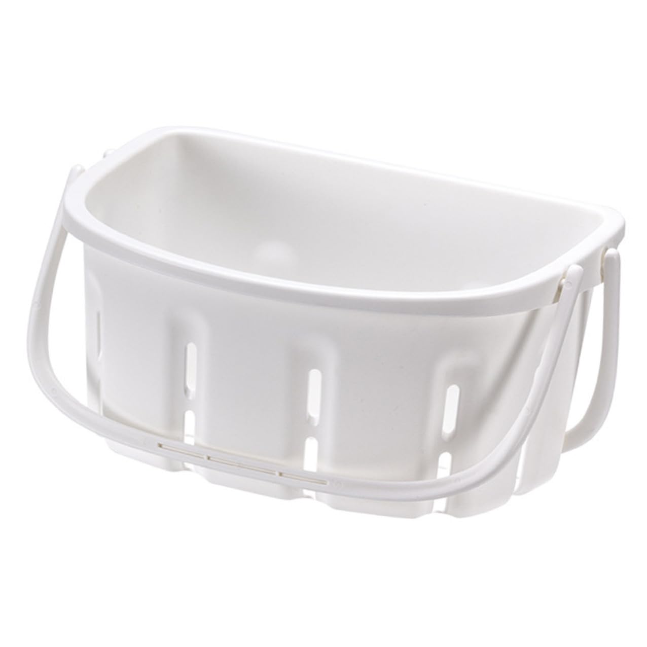 Cabilock Portable Plastic Shower Basket with Handle Compact Bathroom Organizer Caddy for Toiletries Skincare Makeup Storage Space-saving Design