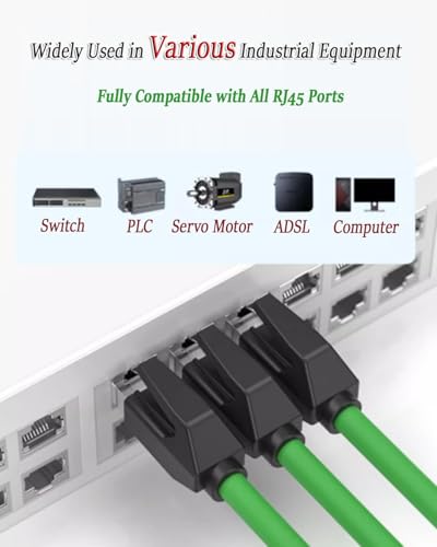 Cable Ethernet Cat6A Doble Blindaje para Evitar Interferencias en PLC y Cámaras 4