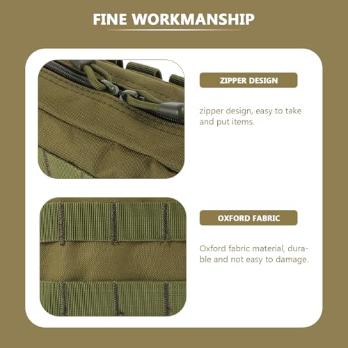 Bolsa médica militar Molle verde para emergencias y rescate 5