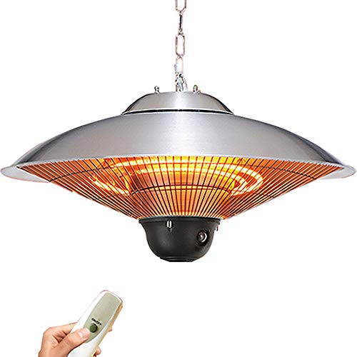 2200W Heizstrahler Elektroheizung Deckenhängeleuchte Hängend Außen Umbrella-Shaped Heizung Elektro Haushalt Energiespar Stahl Heizung,Carbon Tube