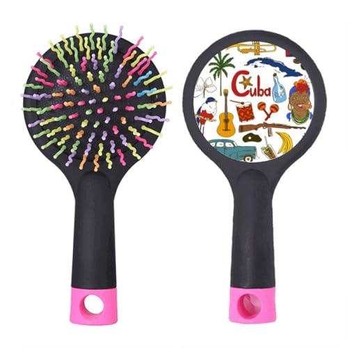 Brosse coussin d'air Cuba pour démêler les nœuds sans douleur ni tiraillement
