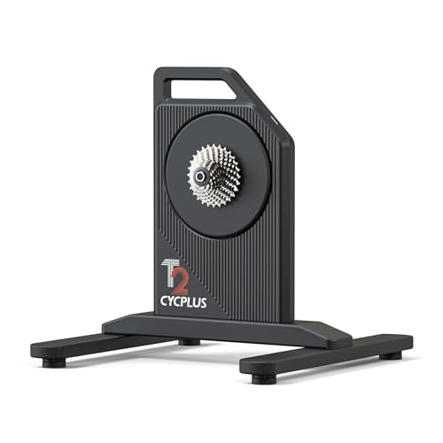 CYCPLUS T2H Fahrradtrainer – 2200W bürstenloser Motor, 20 % Steigungssimulation, Dual-Modus BLE/ANT+, Virtuelles Schalten, Dreifach-Schalldämmung mit Doppellüftern
