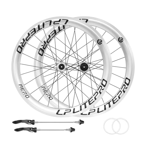 16インチ 349 折りたたみ自転車 フロント リアホイール 20インチ 406 451 バイクリム BMX ディスク/Vブレーキホイールセット 100/135mm クイックリリース 7/8/9/10/11スピード カセット 24穴(Silver,451)