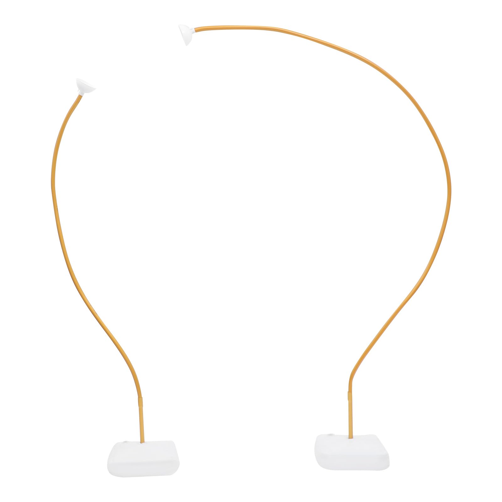 Balloon Arch Stand Kit, Bendable Half Arch Balloon Column Stand with 30 Balloon Clips and Water Base, Bending Arch Backdrop Frame for Birthday Wedding Party Decoration, 4.92 ft & 8.2 ft, Gold โ image 1