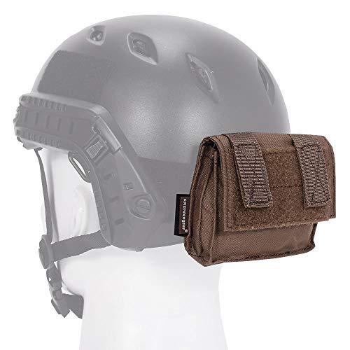 EMERSONGEAR Molle Tactical Helmet Pouch Removable Gear Pouch Tactical Fast Helmet Accessories Utility Pouch Helmet Cover Counterweight Bag, Counterbalance Weight Bag Coyote Brown
