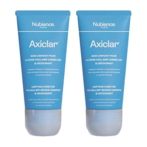 NUBIANCE - Axiclar® 2x75 ml Pack - Underarm Spot Remover with Deodorant Action - 75ml - Anti Hyperpigmentation Skincare For Black, Dark & Combination Skin, Sensitive, Anti blemish treatement Cover