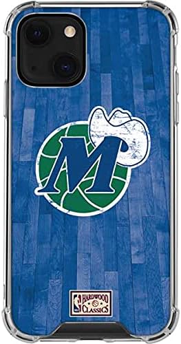 Skinit Clear Phone Case Compatible with iPhone 13 - Officially Licensed NBA Dallas Mavericks Hardwood Classics Design