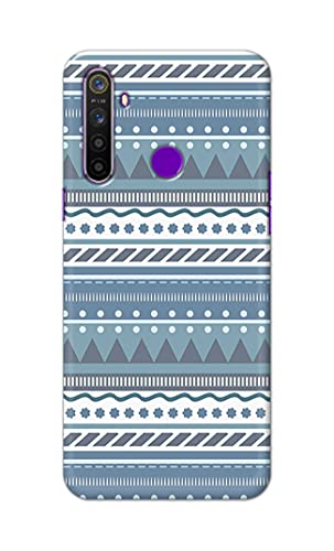 Image of Printed Hard Back Cover Case for Realme 5 | Realme 5s | Realme 5i | Realme Narzo 10 Back Cover (Seamless Geometric Tribal Pattern) -1803