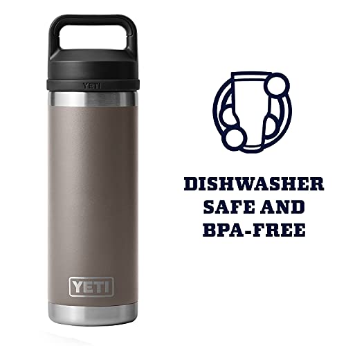 Image of YETI Rambler 18 oz Bottle, Leakproof, Vacuum Insulated, Stainless Steel with Chug Cap, Sharptail Taupe