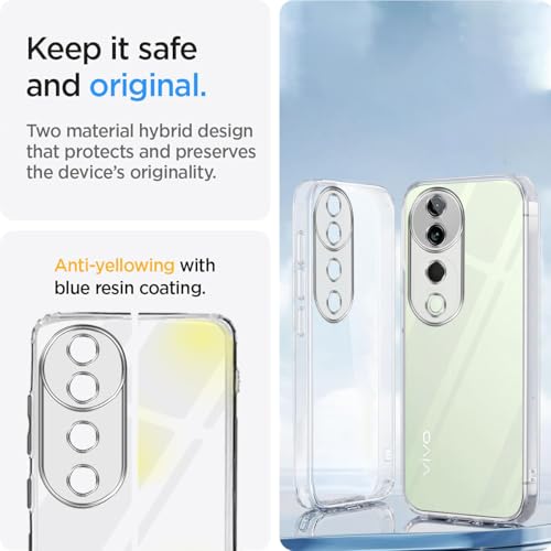 Image of Jkobi Back Cover for Vivo T3 Ultra (Silicone Clear Shockproof Case with Camera Protection | Soft and Flexible | Transparent)