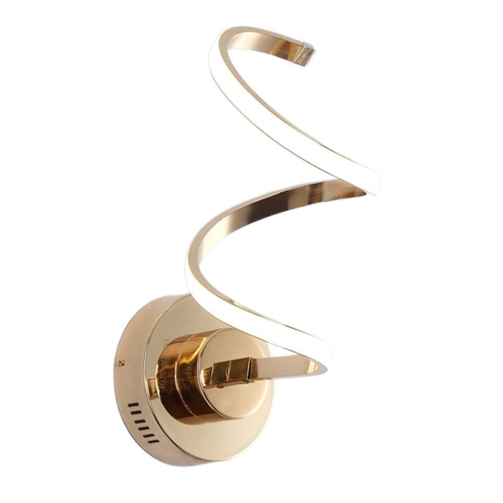 Lumière murale spirale minimaliste LED pour éclairage intérieur de maison