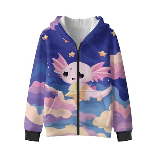 YEXIATODO Girls Long Sleeve Hooded Sweatshirt Zipper Crop Top Hoodies Pullover Sweatshirts with Pocket for Girl2