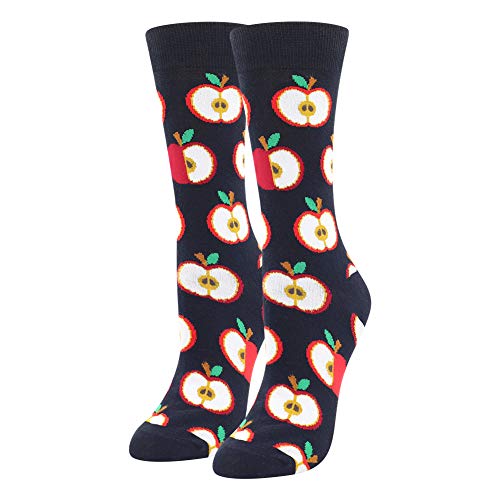 Novelty Funny Crew Socks for Women and Girls, Cute Animal and Food Designs, Cotton Material