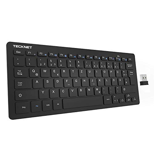 TECKNET Bluetooth toetsenbord voor Apple iPad Air 2 Smart Case hoes Wireless Tastatur zwart