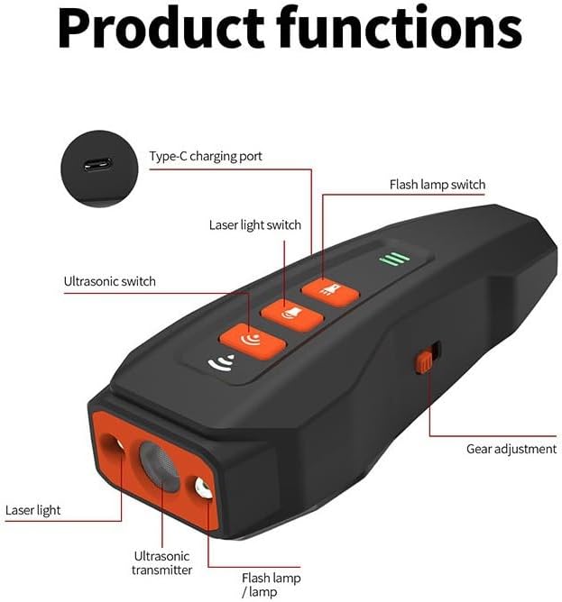 Dog Bark Deterrent Devices，Ultrasonic Anti-Barking Device Anti-Barking Device Charging Variable Frequency LED Flashing Light Portable Dog Training Device， Haviour Stopper for Indoor Outdoor