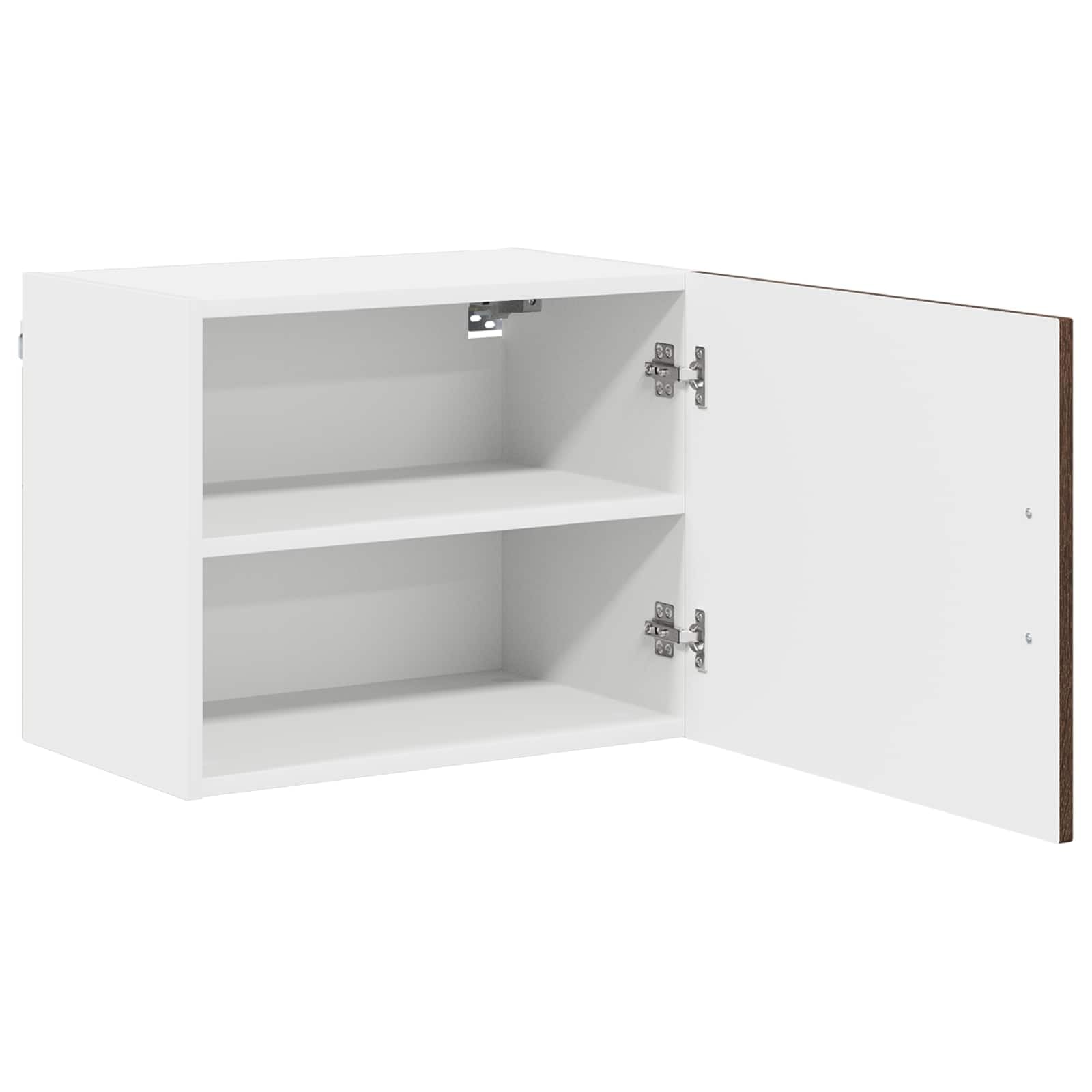 Drewniana wielowarstwowa szafka kuchenna 50 x 31 x 40 cm | 1 drzwi, 2 półki, pojemność 60 kg, wymagany montaż, do nowoczesnej kuchni