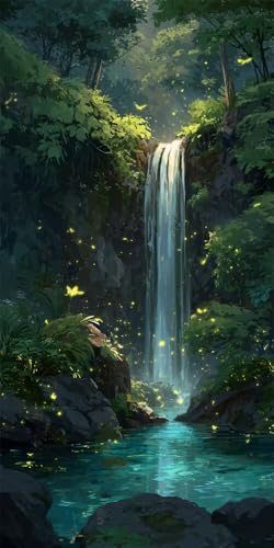 Diamond Painting Cascade Grand Format 80x200cm Kit Complet 5D