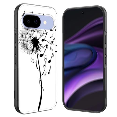 GFEWYTJYJ for Pixel 10a Case,[10 FT Military Grade Drop Protection] Non-Slip Heavy Duty Shockproof Phone Case for Google Pixel 10a 6.3 inch 2026,Dandelion Music Note
