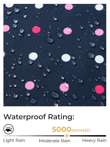 Image of SaphiRose Kids Waterproof Rain Jacket Mesh Lined with Removable Hood | Lightweight rain coat, windproof, breathable, school, camping, travel, outdoor play, boys and girls