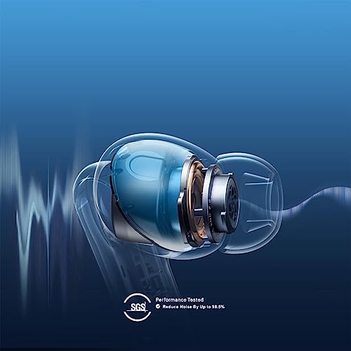 Image of soundcore by Anker Liberty 4 NC Wireless Noise Cancelling Earbuds, 98.5% Noise Reduction, Adaptive Noise Cancelling to Ears and Environment, Hi-Res Sound, 50H Battery, Wireless Charging, Bluetooth 5.3