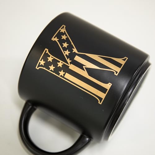 Taza Cerámica Monograma Patriótica 15oz Negro miniatura 5