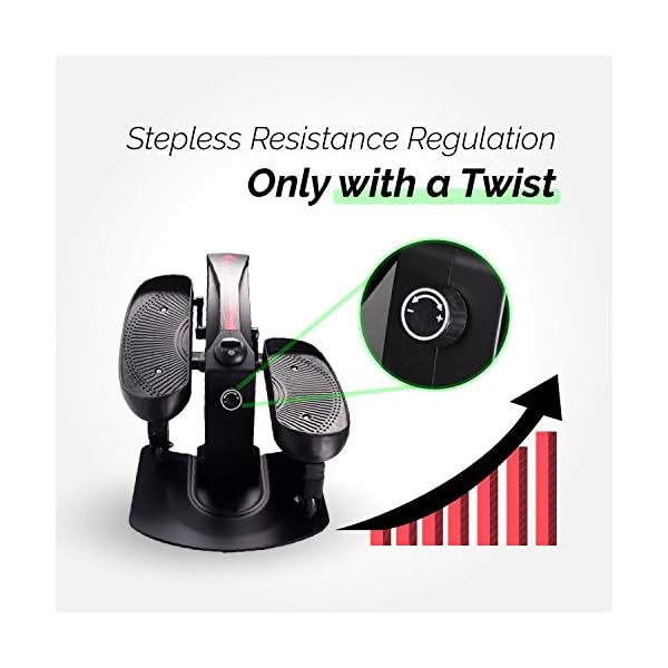 Leasbar Under Desk Elliptical Exercise Machine Mini Exercise Bike Cycle for Home Office Workout Exercise Equipment Pedal Exerciser Adjustable Resistance with Monitor 30dB Ultra Quiet