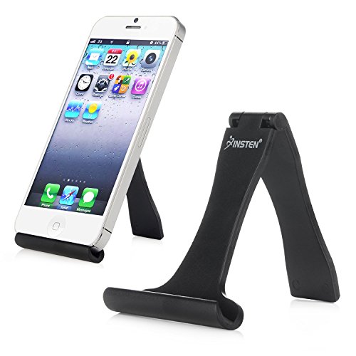 eForCity Black Cell Phone Mini Stand Holder Cradle compatible with the New Apple iPhone 5