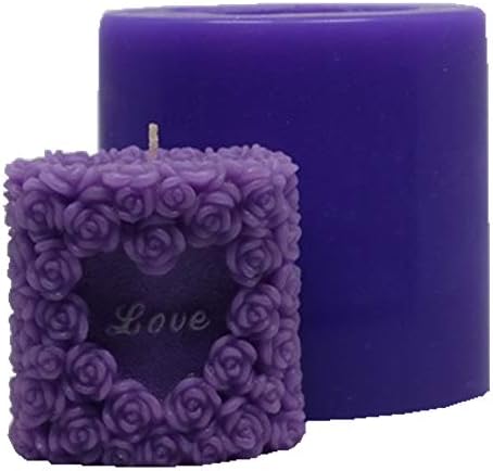 Great Mold Lovely Wedding Art Candle Mold 3D Rose Soap Candle Molds Decorating Silicone Mold for Candle Making
