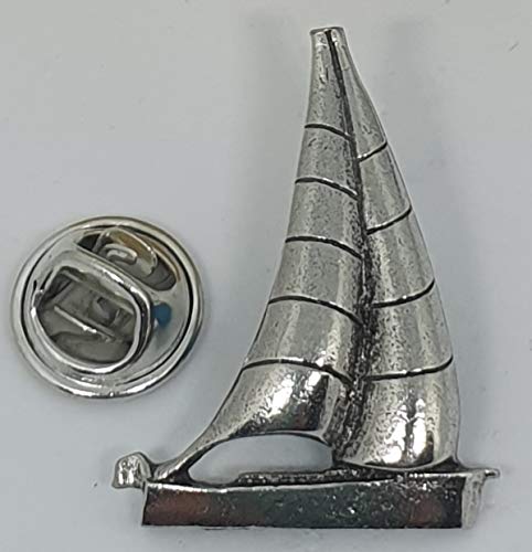 Pin de peltre fundido a mano fino Inglés Marítimo Naval Barco Yate (≈26 mm)
