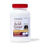 Major Acid Gone, Extra Strength, Chewable, 105-160mg, 100ct