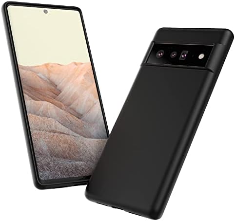 Google Pixel 6 Pro Silicon Exclusive Matte Finish Soft Back Case Cover For Google Pixel 6 Pro - Black