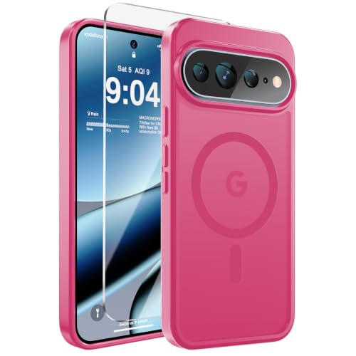 Image of WRJ Magnetic for Pixel 11 /11 Pro Case+Screen Protector, Hot Pink