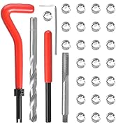 Rocaris 30 Pcs Thread Repair Kit, M6 x 1mm Thread Repair Insert Kit Compatible Hand Tool Set for ...