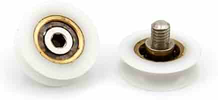 Kit Cuscinetti Box Doccia | 2 Pezzi | Rotelle A Sfera | Diametro 25mm | Filettatura M6 | Per Ante Scorrevoli - Foto 11