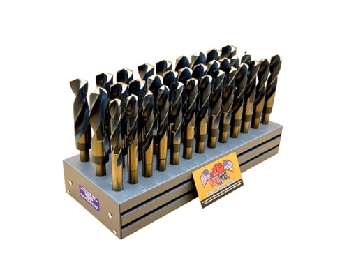 Drill Hog Silver & Deming Drill Bit Set Index 33 Pc 1/2-1