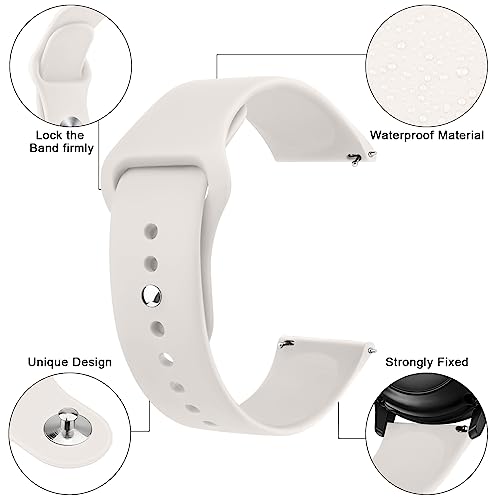Amzpas Bands for Samsung Galaxy Watch 7 6 5 4, Galaxy Watch FE Bands - 40mm, 20mm Soft Silicone Sport Replacement Straps for Women & Men by Amzpas - Image 3