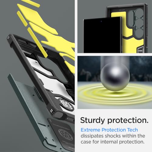 Spigen Tough Armor Case Compatible with Samsung Galaxy S24 Ultra - Abyss Green - Image 2