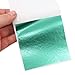 KINNO Gold Leaf Sheets - 100 Sheets, Cyan Gold Foil for Arts, Decoration, Gilding, Handcrafts, Picture Frames, Paintings, Furniture, Wall (3.15 x 3.35 Inches)